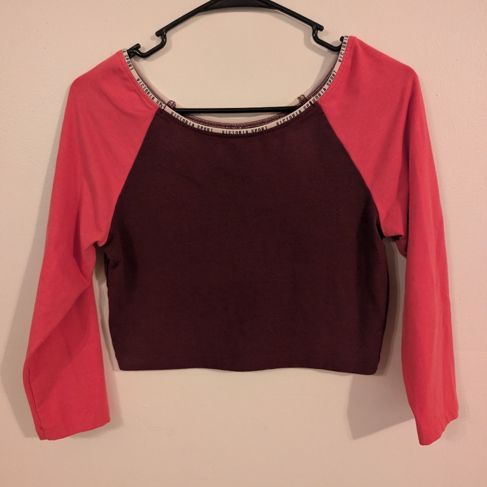 3 For $12 Clearance Victoria's‎ Secret Sport 3/4 Sleeve Athletic Cropped Top